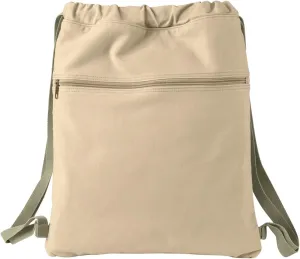 -Dyed Canvas Cinch Sack, PUTTY, One Size