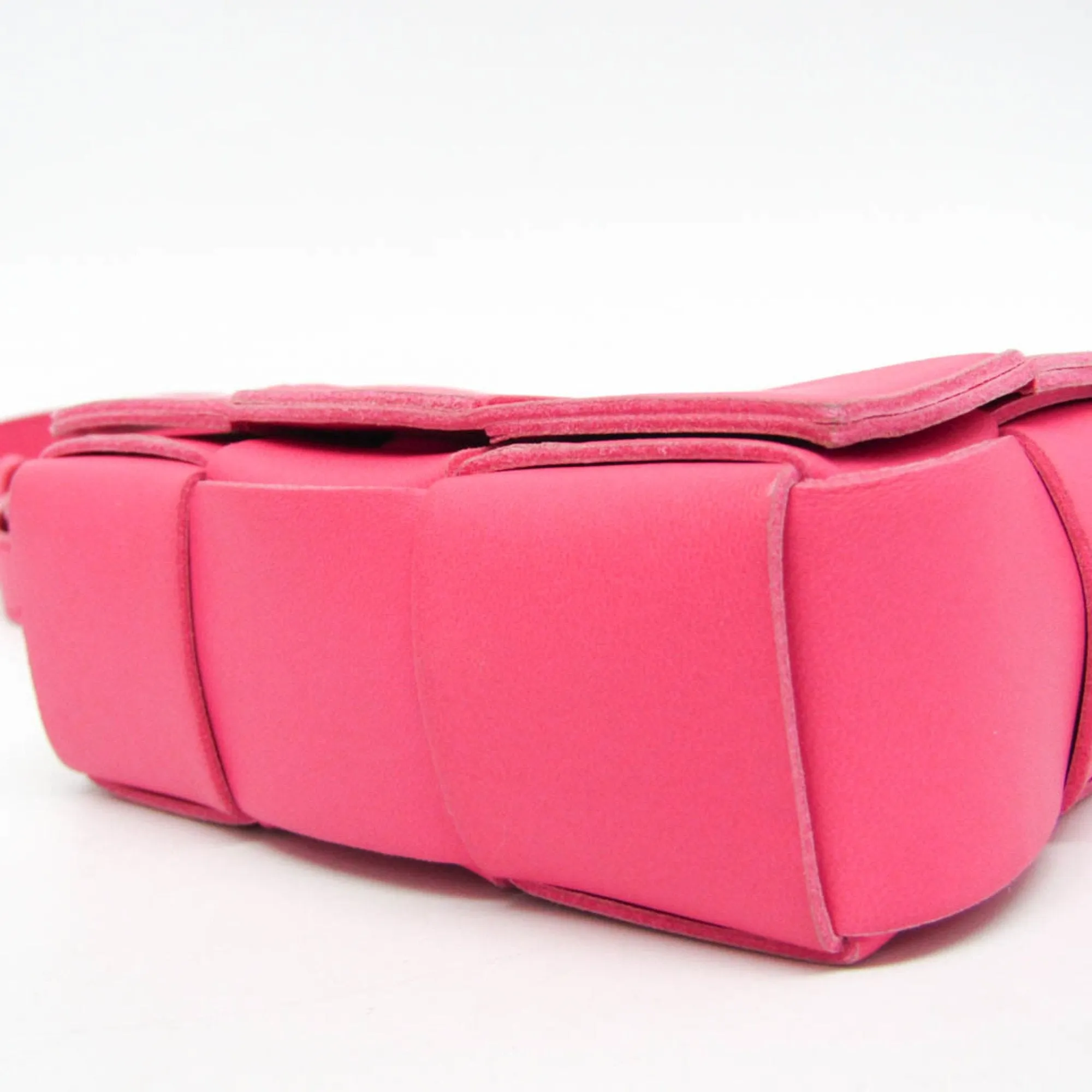 Bottega Veneta Cassette Pink Leather Bag