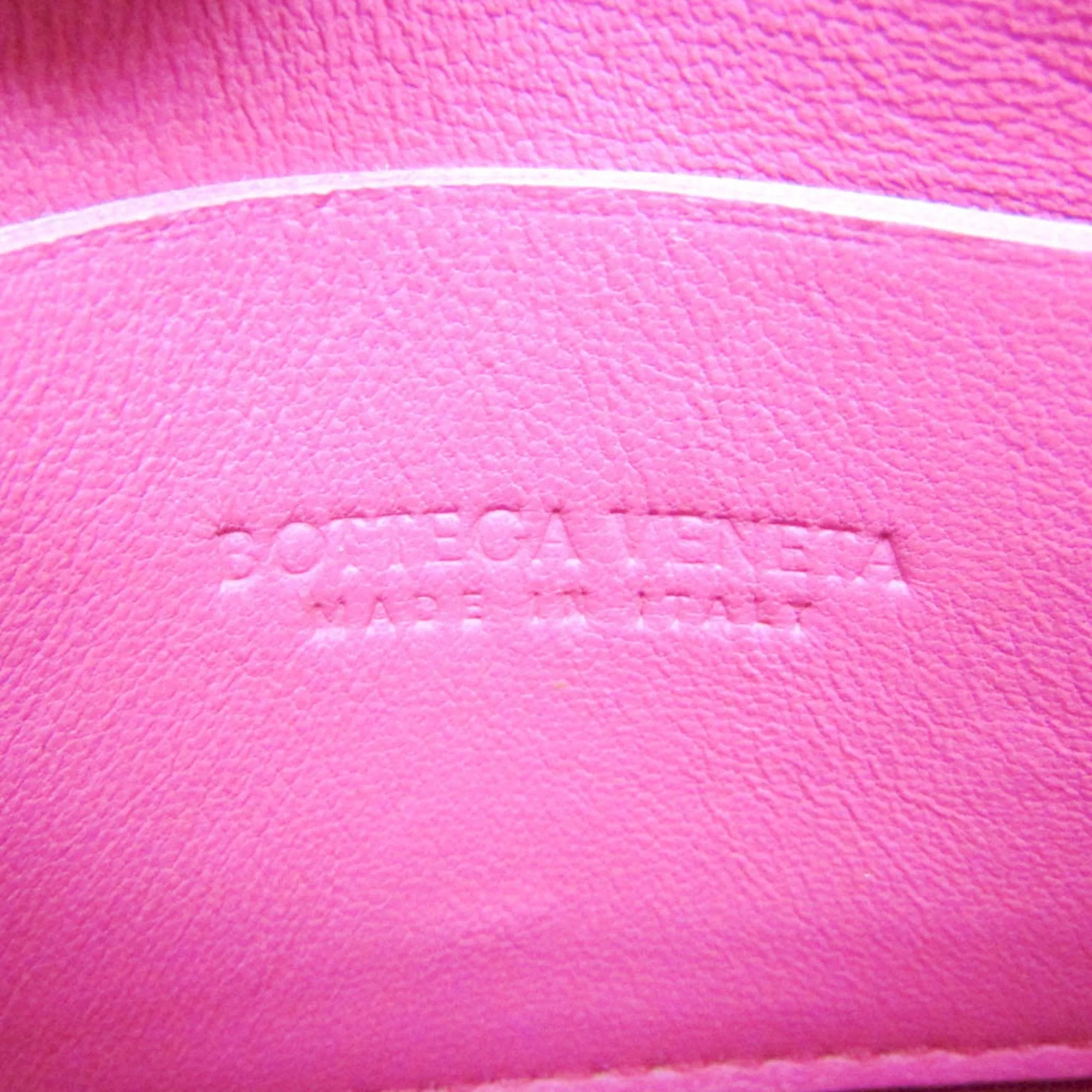 Bottega Veneta Cassette Pink Leather Bag
