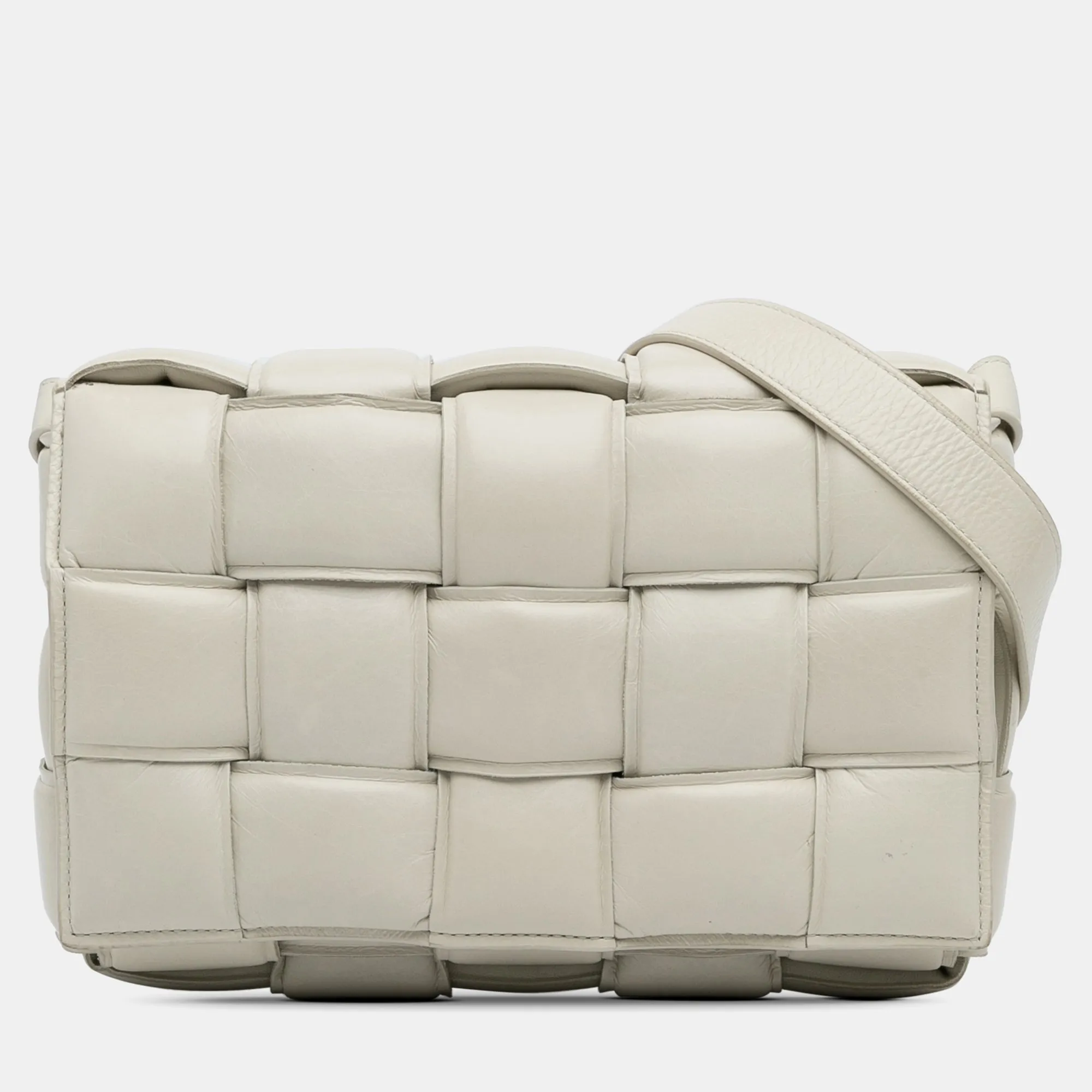 Calfskin Intrecciato Padded Cassette Crossbody