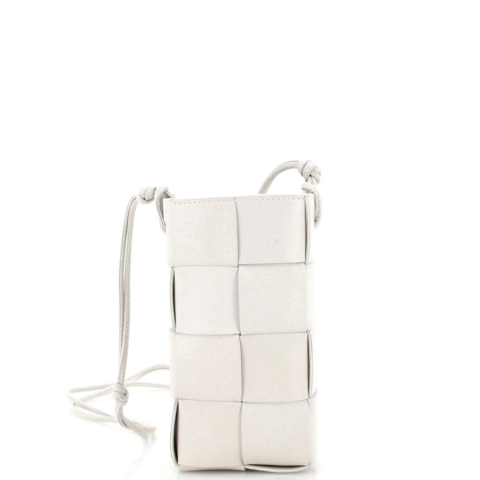 Cassette Phone Holder Crossbody Bag Maxi Intrecciato Leather