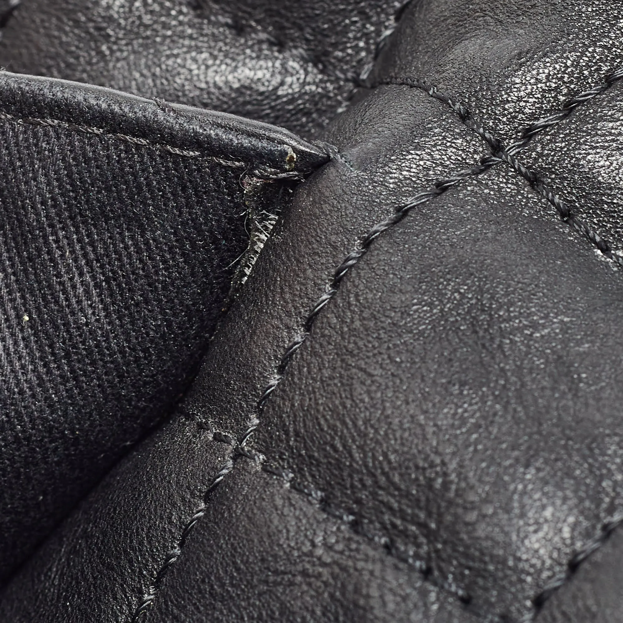 CHANEL Black Quilted Leather Easy Reissue Messenger Bag