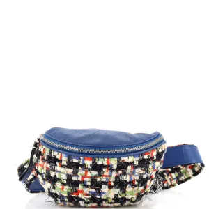 CHANEL Convertible Waist Bag Tweed with Quilted Leather