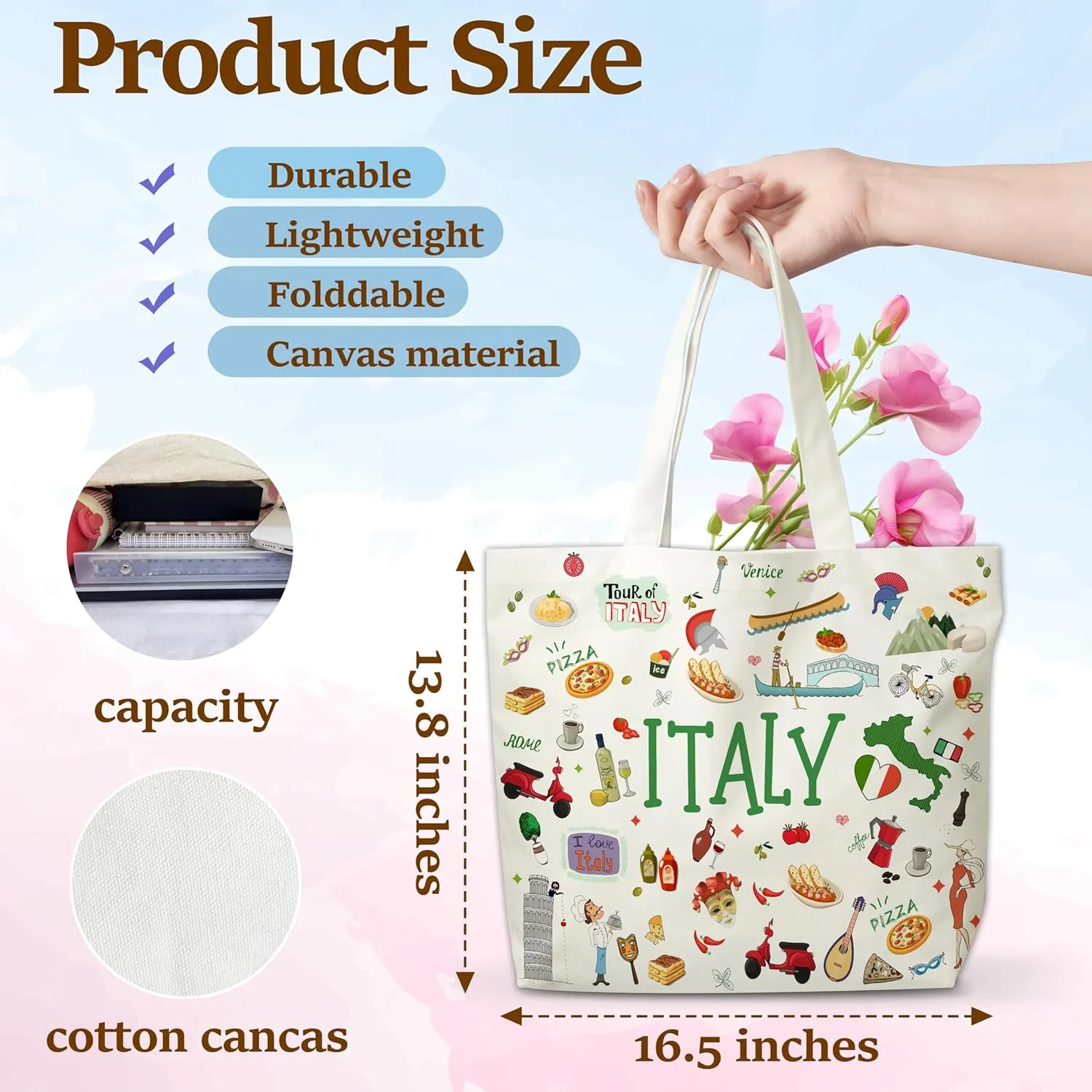 City Travel Souvenir Gifts, Souvenirs Lovers Essentials Trip Gifts For Women Friends, Honeymoon Birthday Anniversary Bag