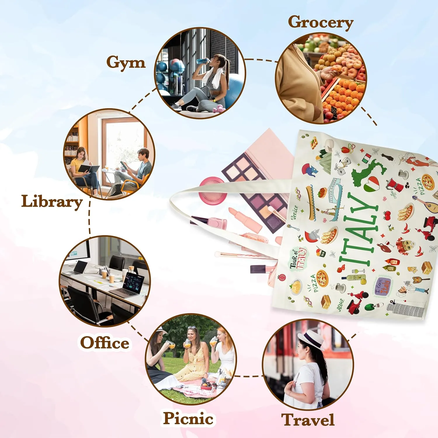 City Travel Souvenir Gifts, Souvenirs Lovers Essentials Trip Gifts For Women Friends, Honeymoon Birthday Anniversary Bag