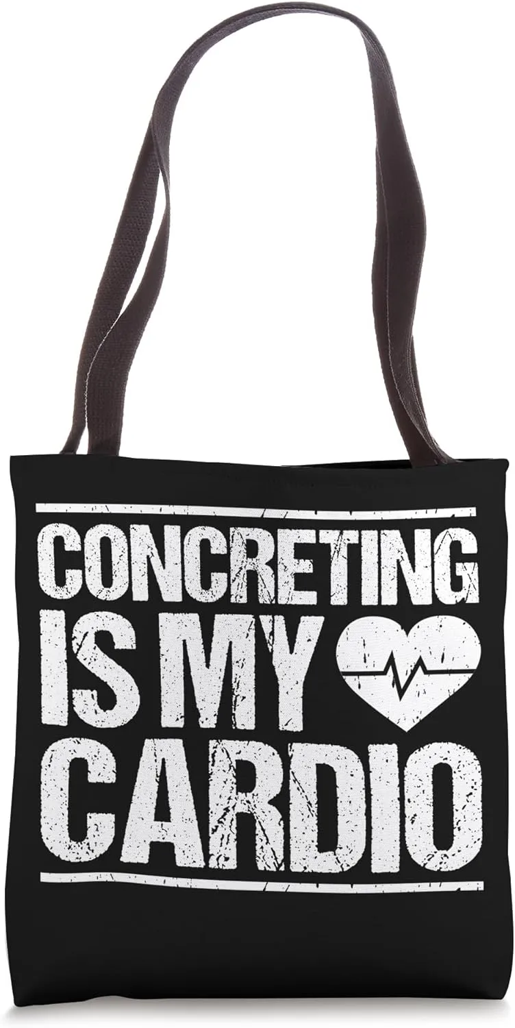 Concrete Worker Construction Cardio Concrete Finisher Tote Bag