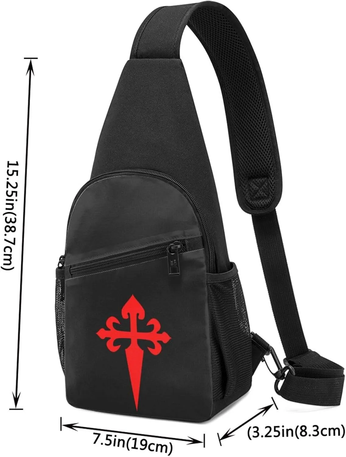 Cross Of Saint James Adjustable Fanny Pack Waist Bag For Travel Sports