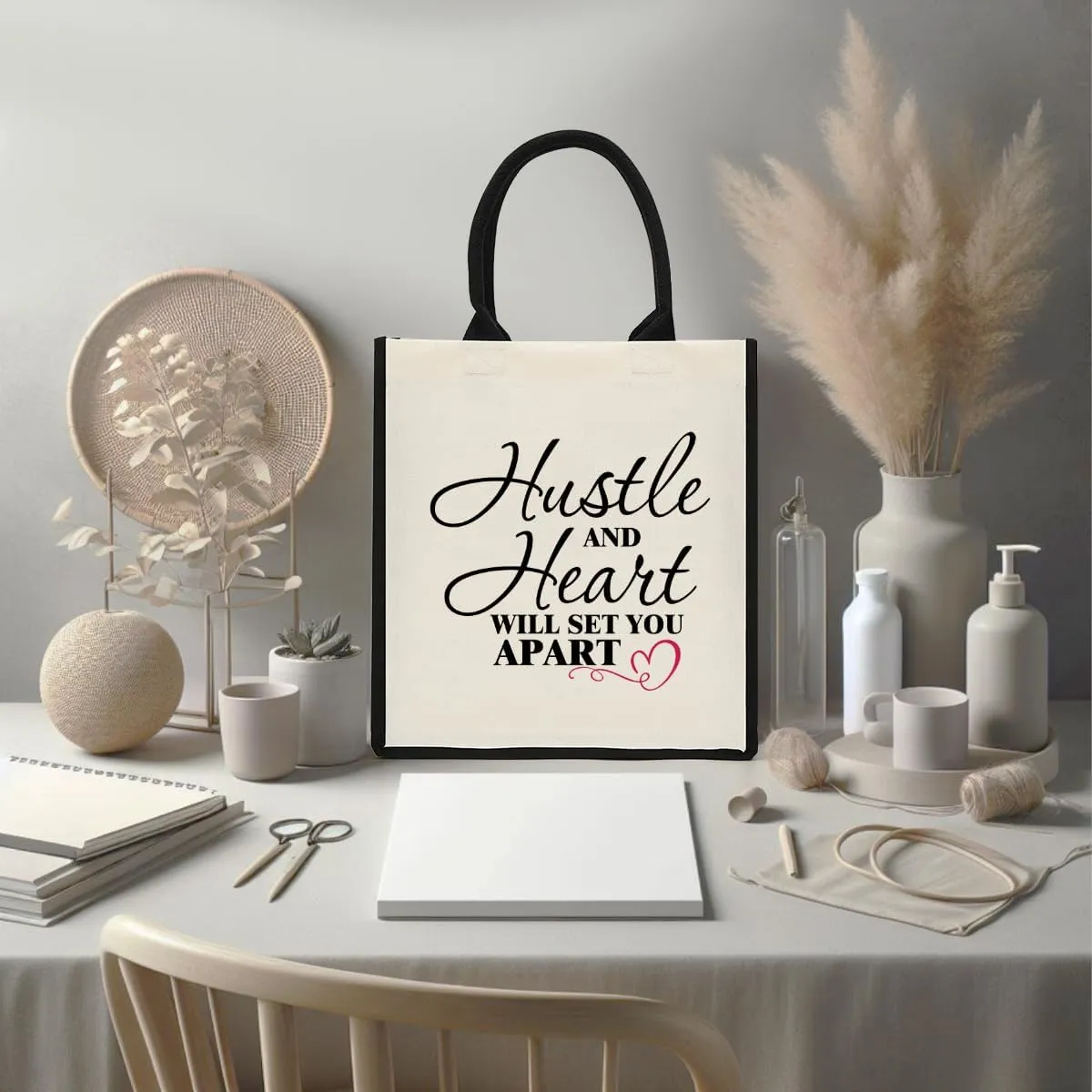 Decohim Boss Lady Gifts for Women, Supervisor & Leadership Gifts, Waterproof Canvas Tote Bag for Boss Day & Christmas