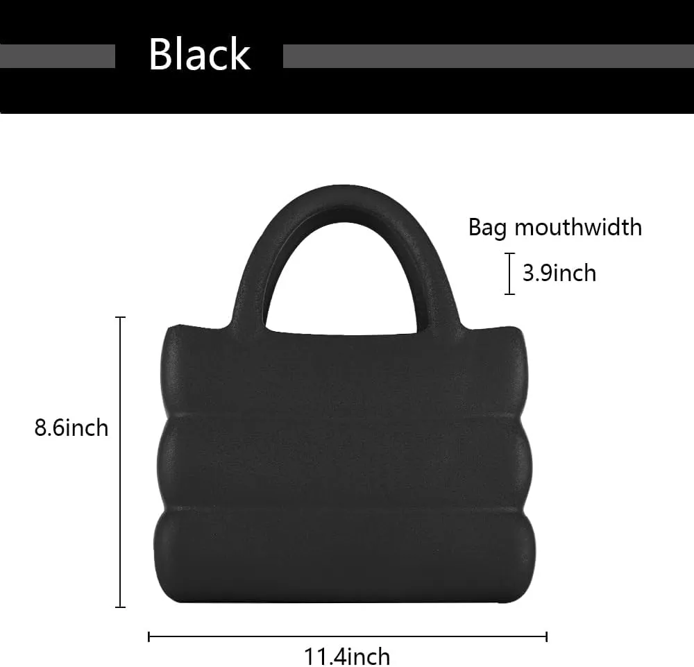 EVA Medium Tote Fashion Jelly Shoulder Bag Pure Colour Simple and easy to match Suitable for outdoor shopping Work