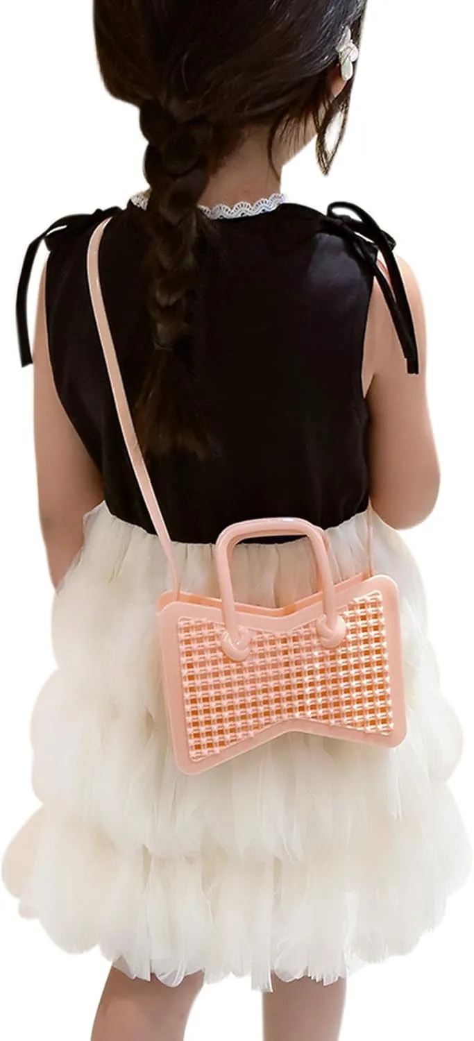 Fashion Jelly Purse Candy Color Mesh Jelly Handbag Satchel Shoulder Bag Trendy Crossbody Purse for Girls Women