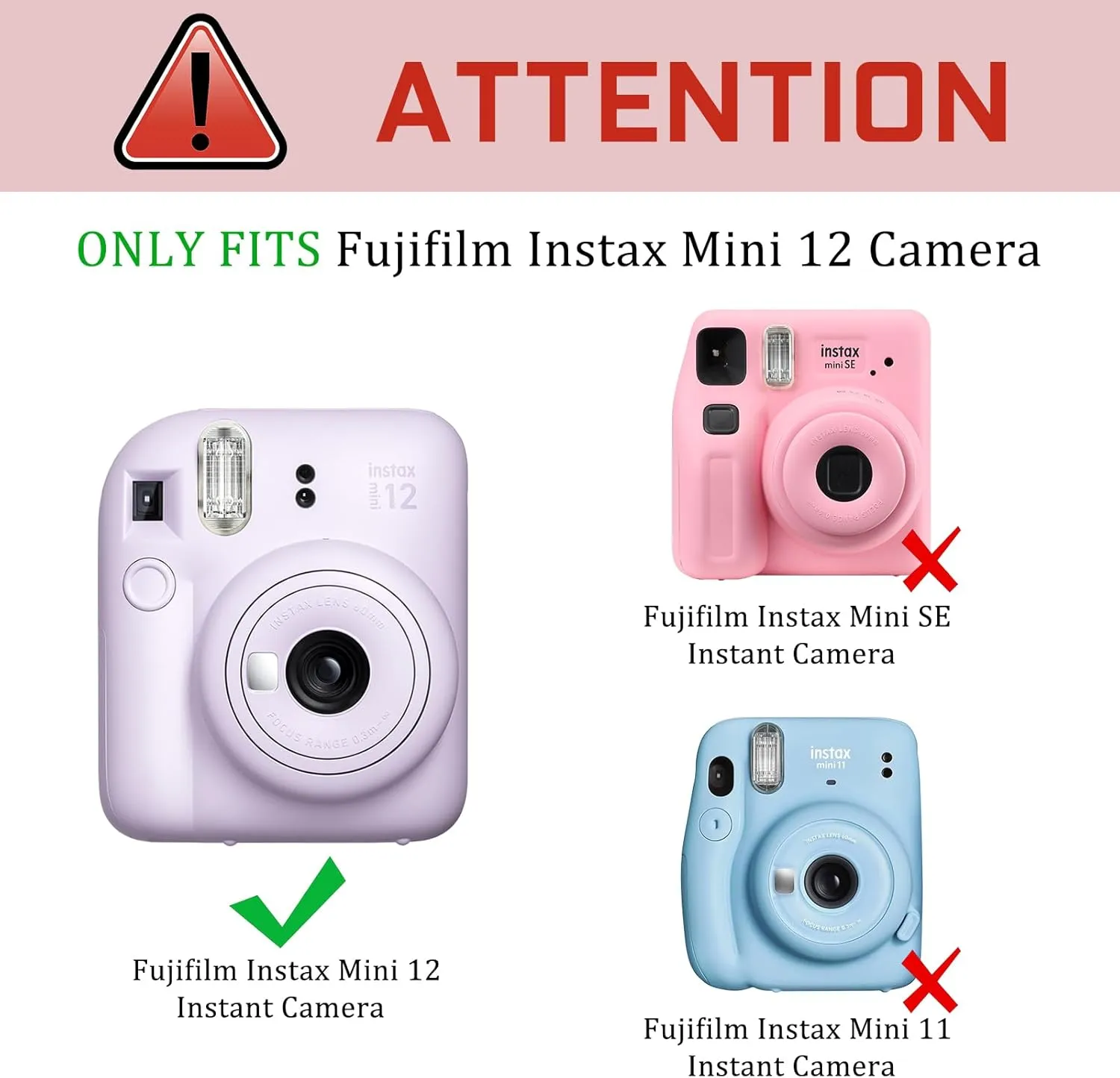 Fintie Protective Case for Fujifilm Instax Mini 12 Instant Camera - Premium Vegan Leather Bag Cover with Removable Adjustable Strap, Lilac Marble
