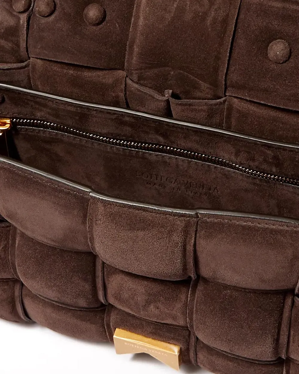 Fondant Suede Padded Cassette Chain Bag