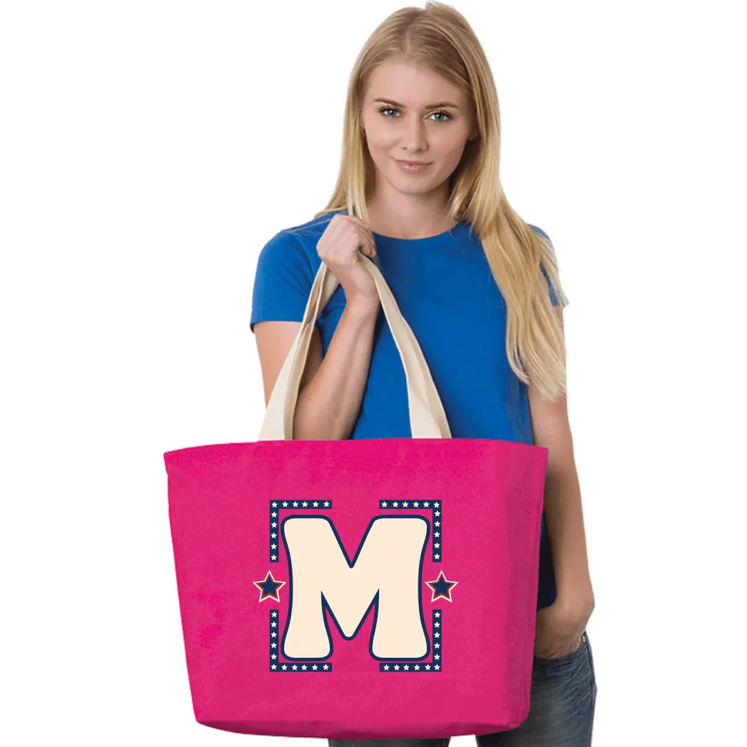 Groovy Americana Graphic Personalized Tote Made in USA