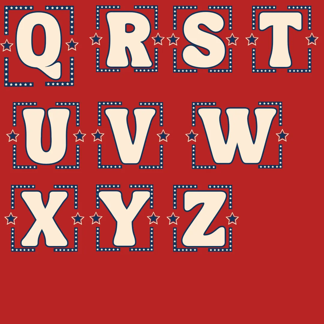 Groovy Americana Graphic Personalized Tote Made in USA