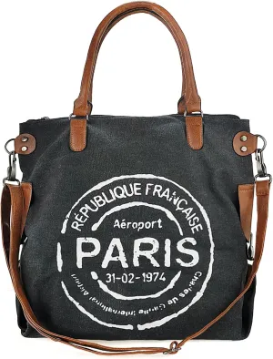 Large Canvas Tote Bag for Women with Zipper Everyday Crossbody Bag Laptop Shoulder Bag Hobo Handbag