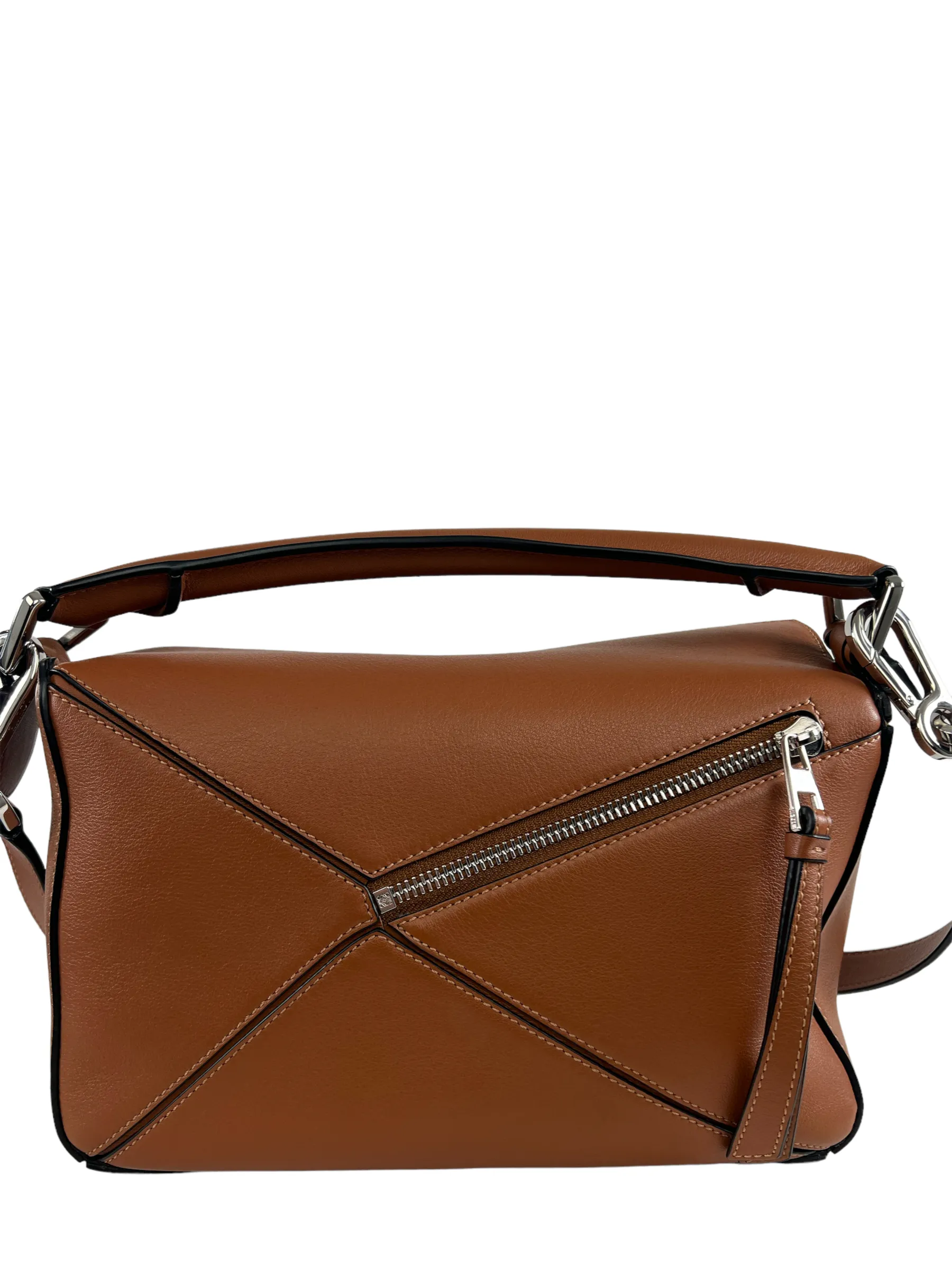 Loewe Brown Leather Small "Puzzle" Bag