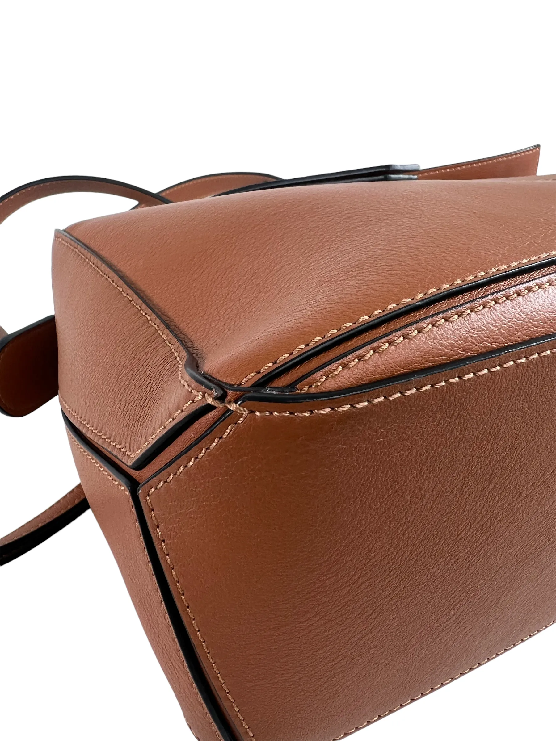 Loewe Brown Leather Small "Puzzle" Bag