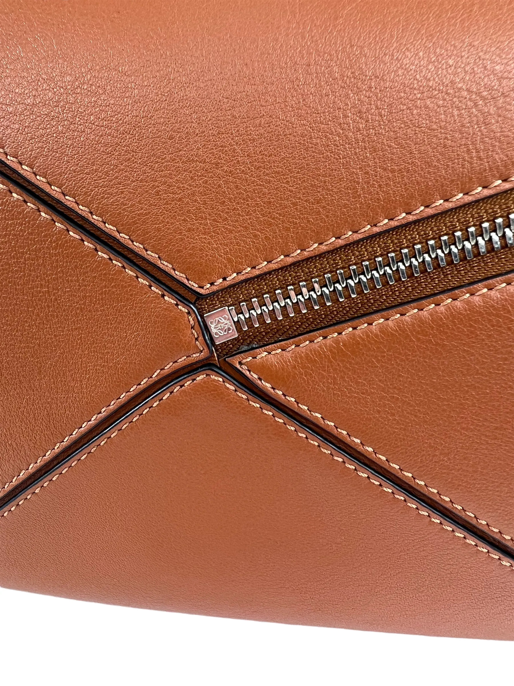 Loewe Brown Leather Small "Puzzle" Bag