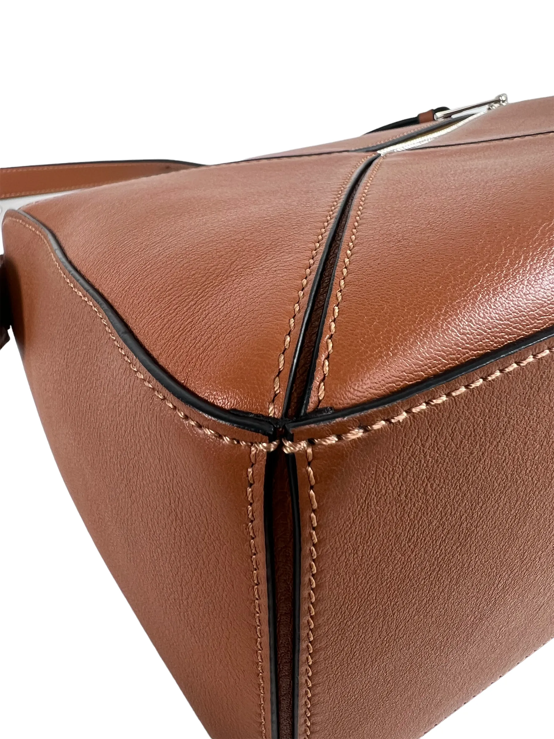 Loewe Brown Leather Small "Puzzle" Bag
