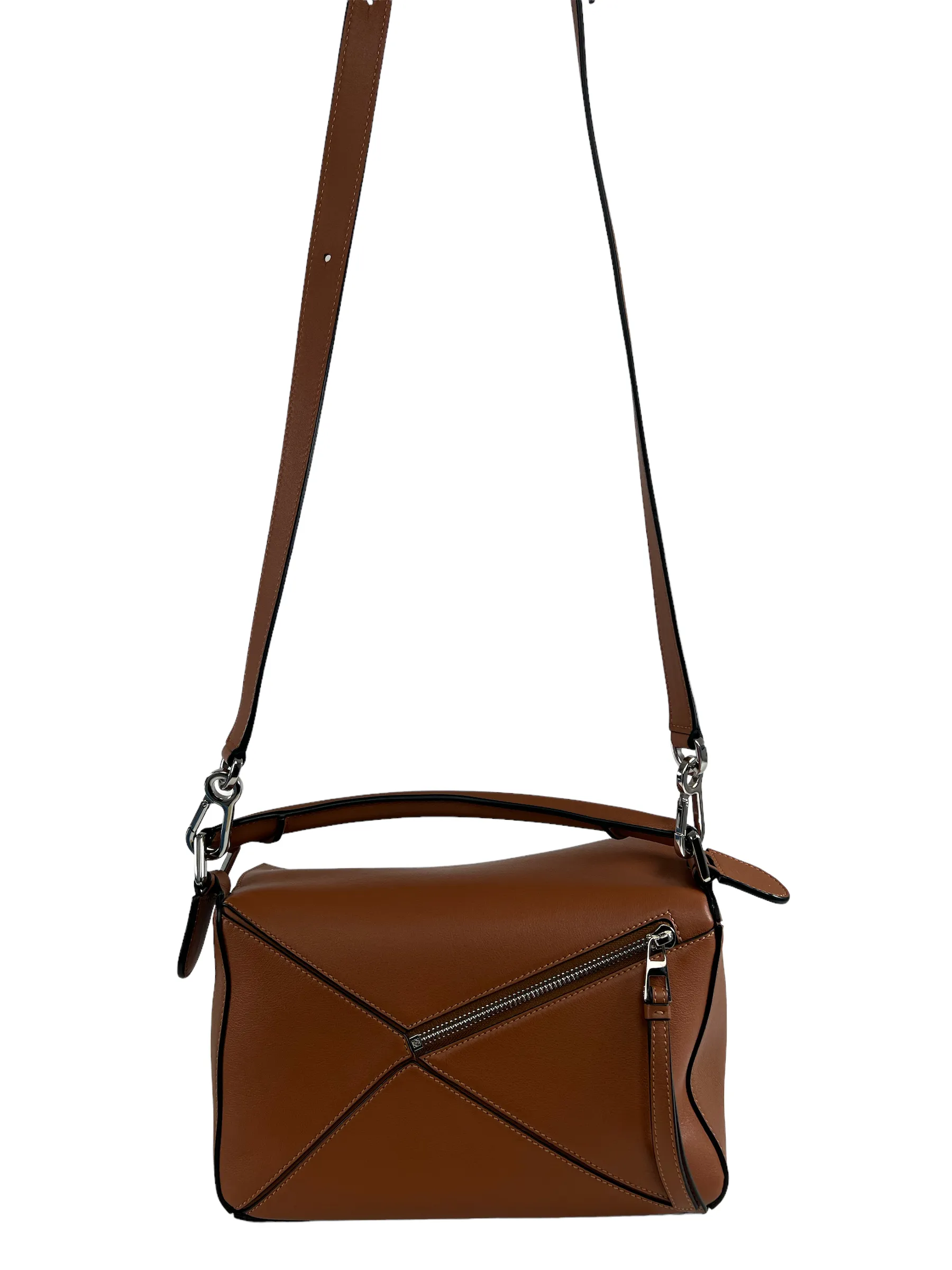 Loewe Brown Leather Small "Puzzle" Bag