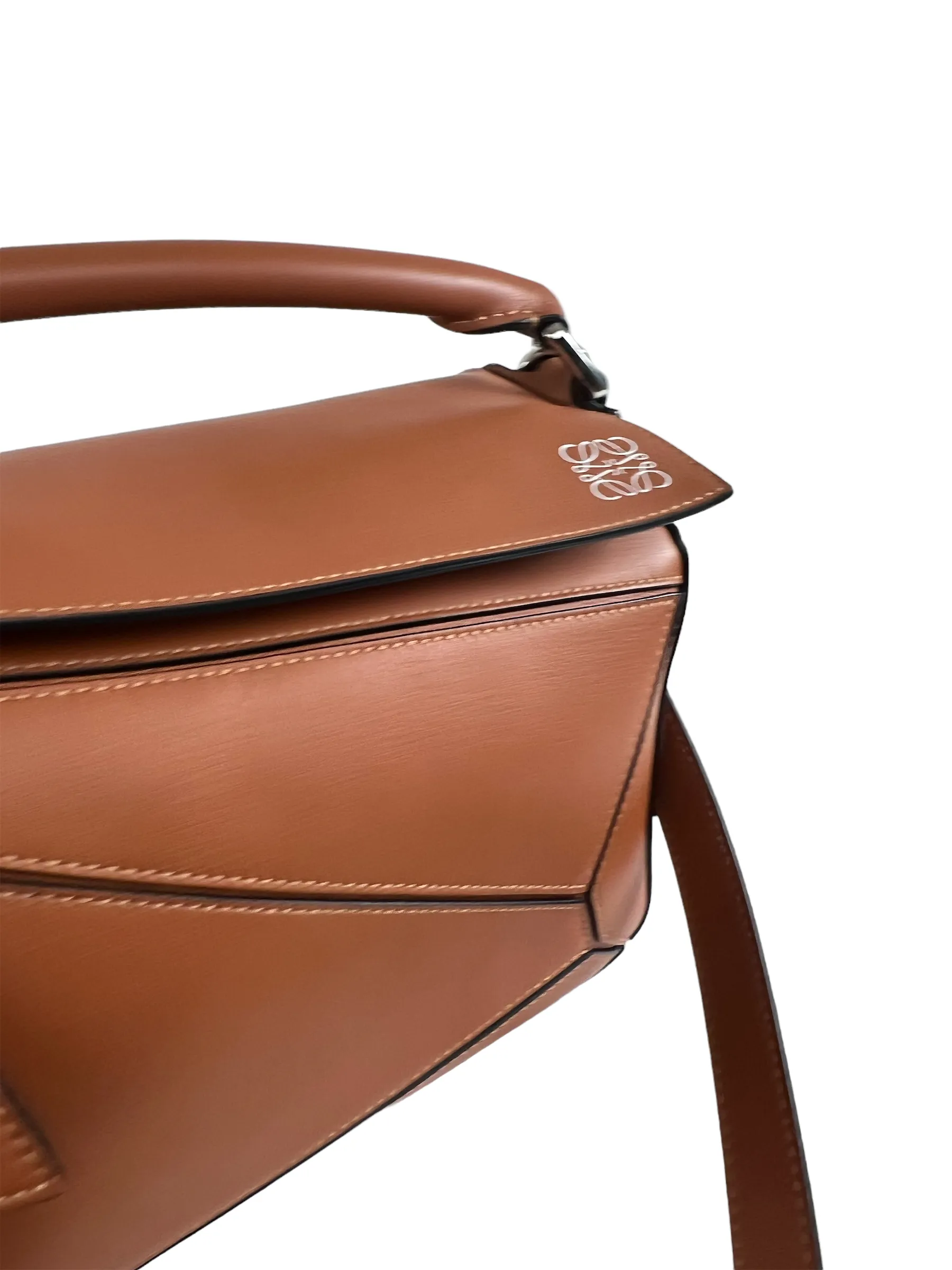 Loewe Brown Leather Small "Puzzle" Bag