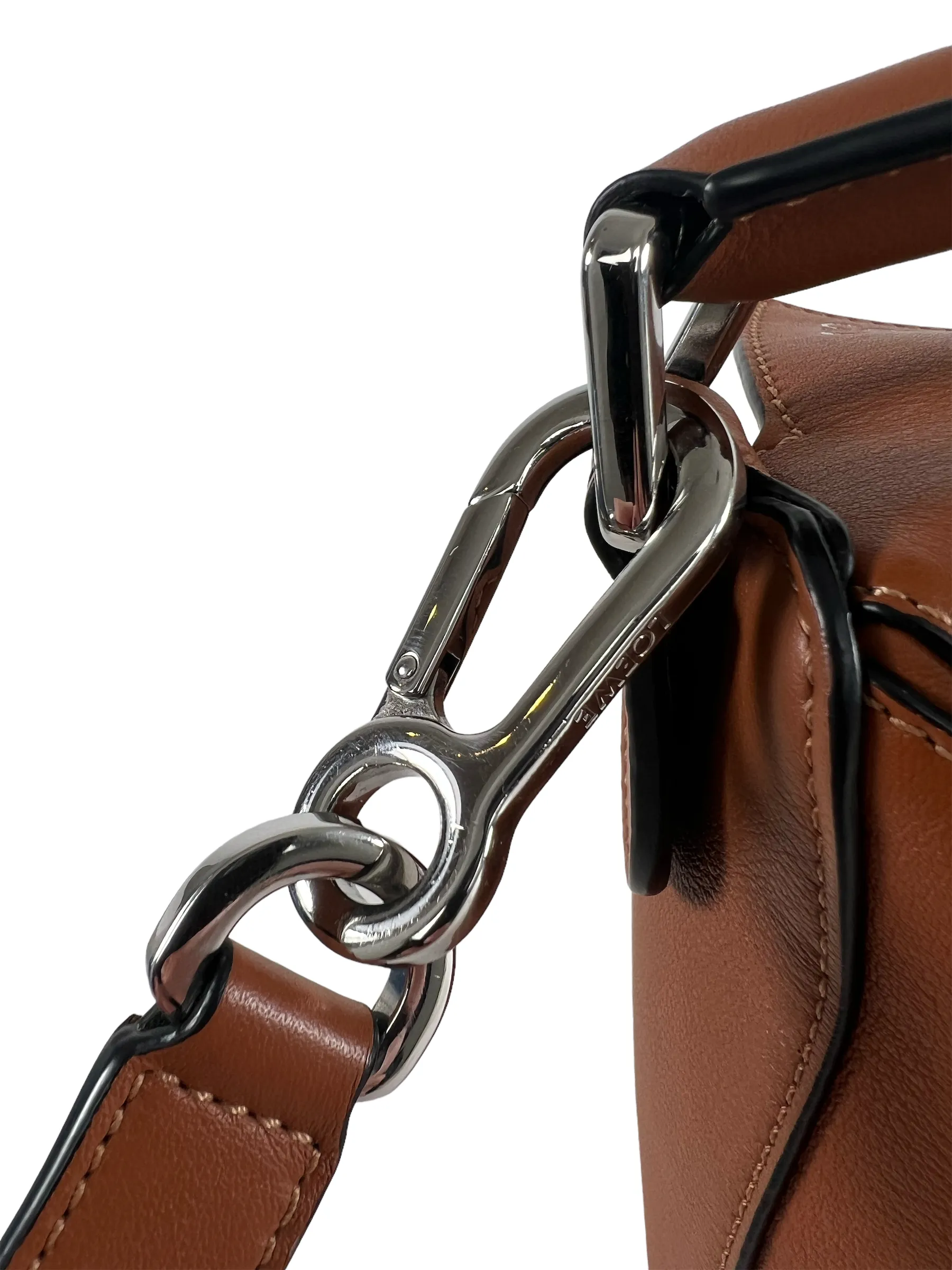 Loewe Brown Leather Small "Puzzle" Bag