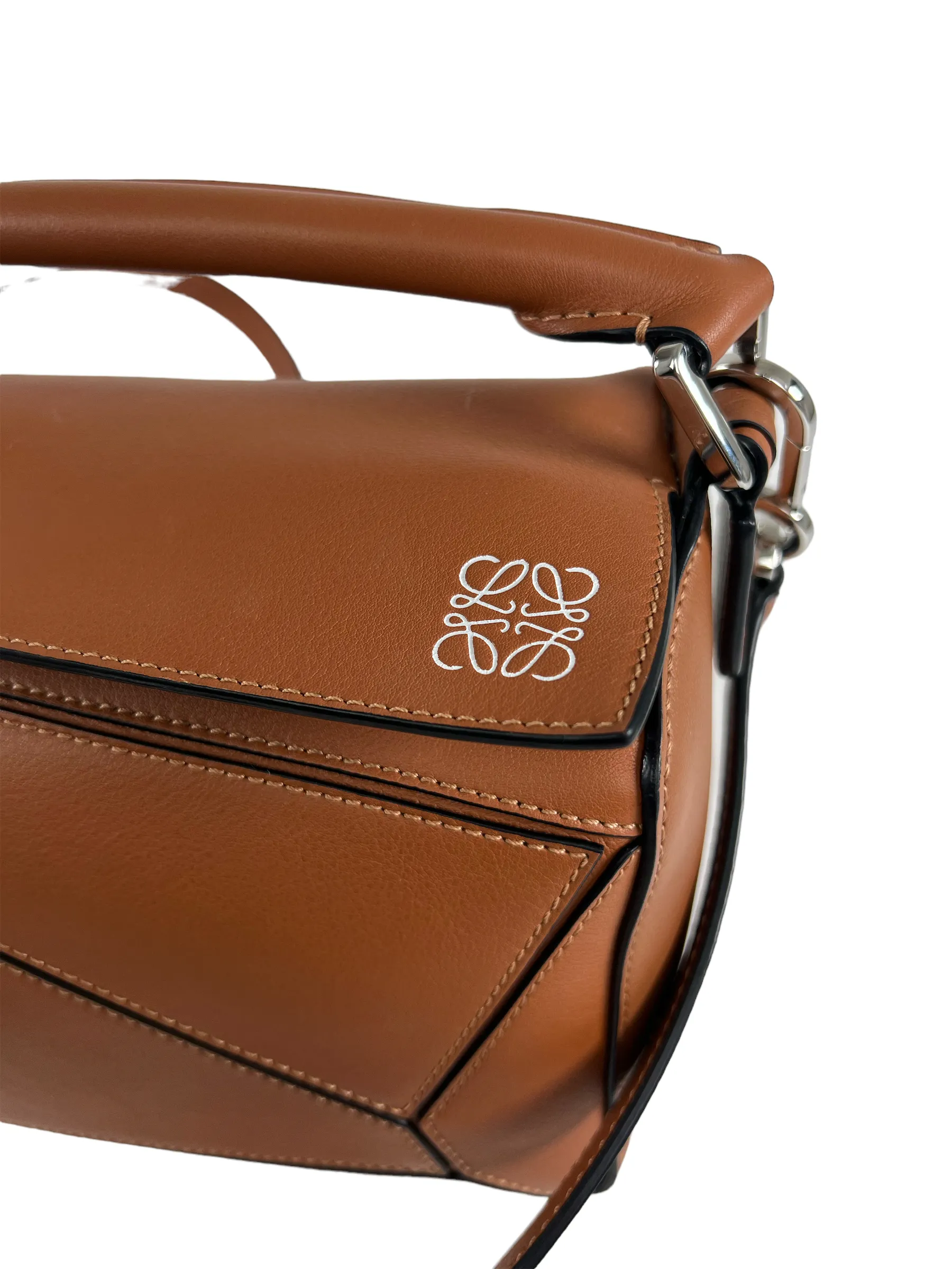 Loewe Brown Leather Small "Puzzle" Bag