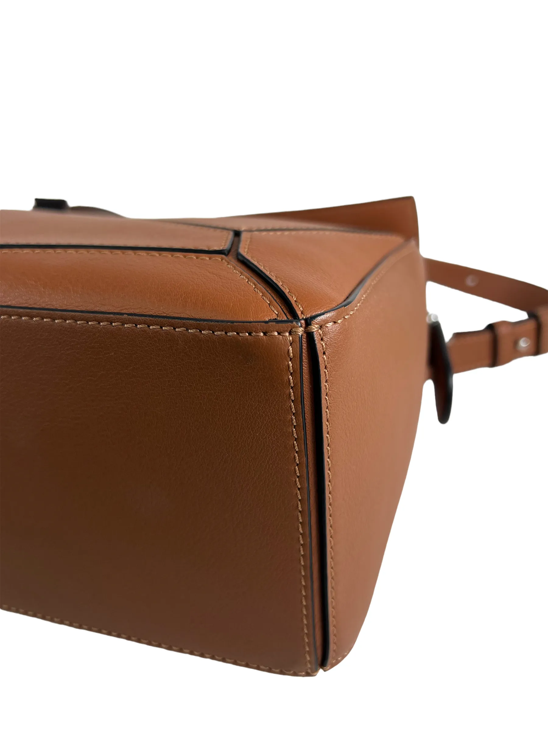 Loewe Brown Leather Small "Puzzle" Bag