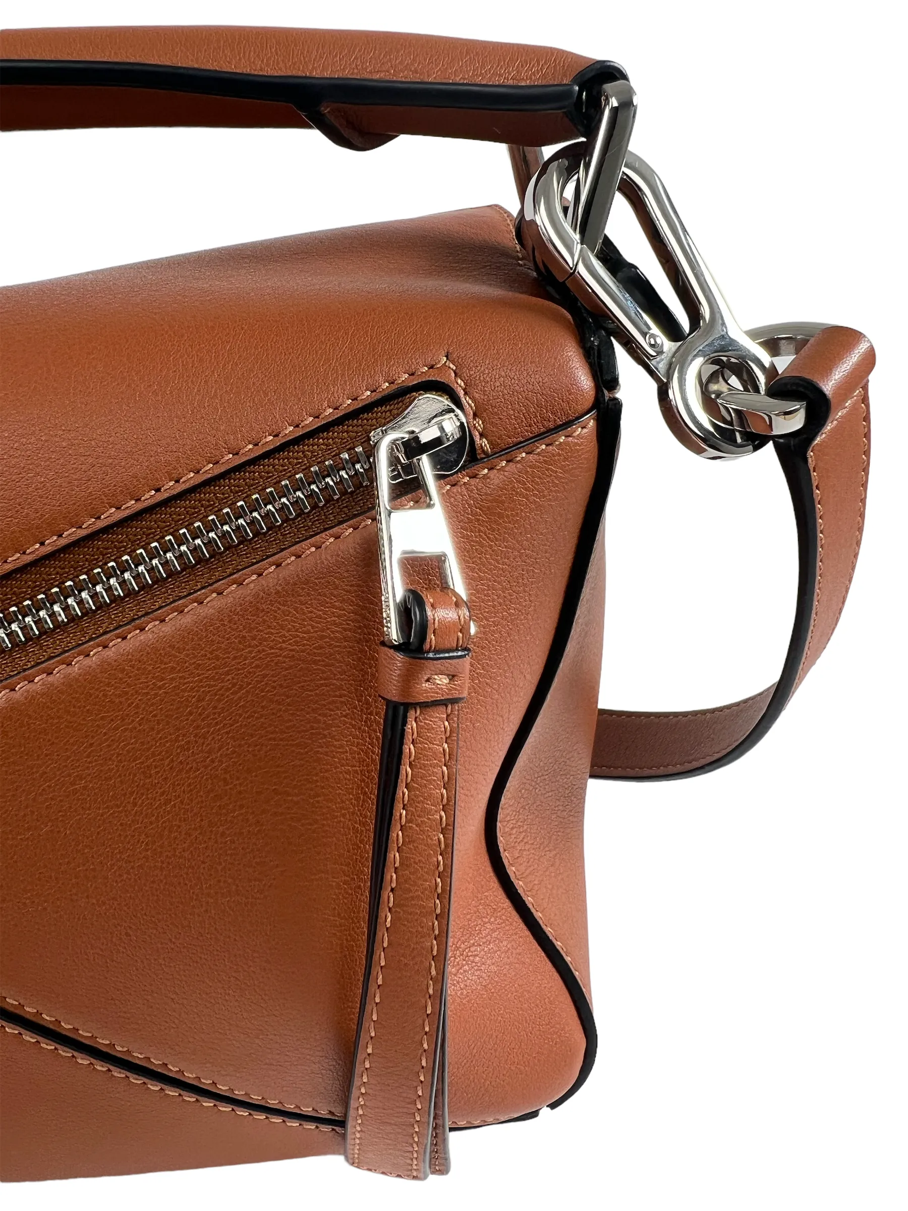 Loewe Brown Leather Small "Puzzle" Bag