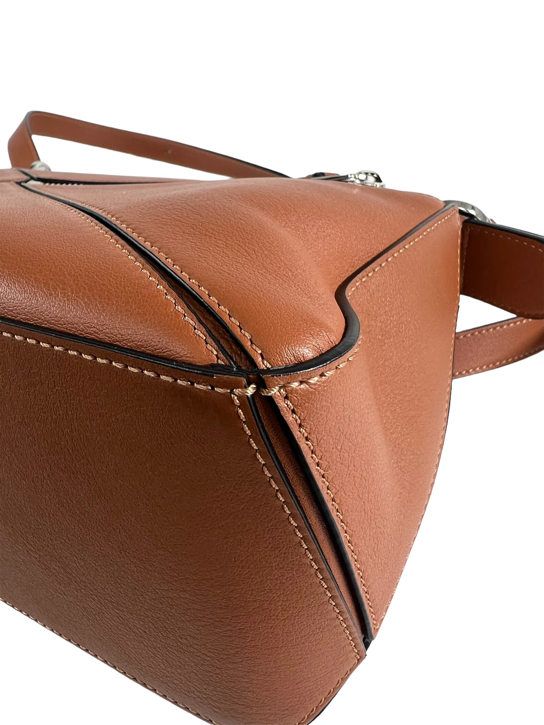 Loewe Brown Leather Small "Puzzle" Bag
