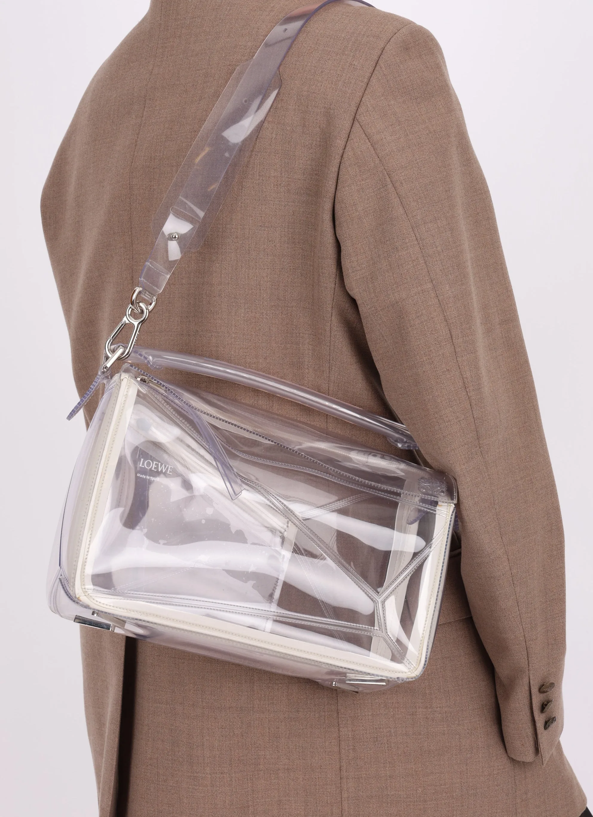 Loewe Clear PVC Medium Puzzle Bag