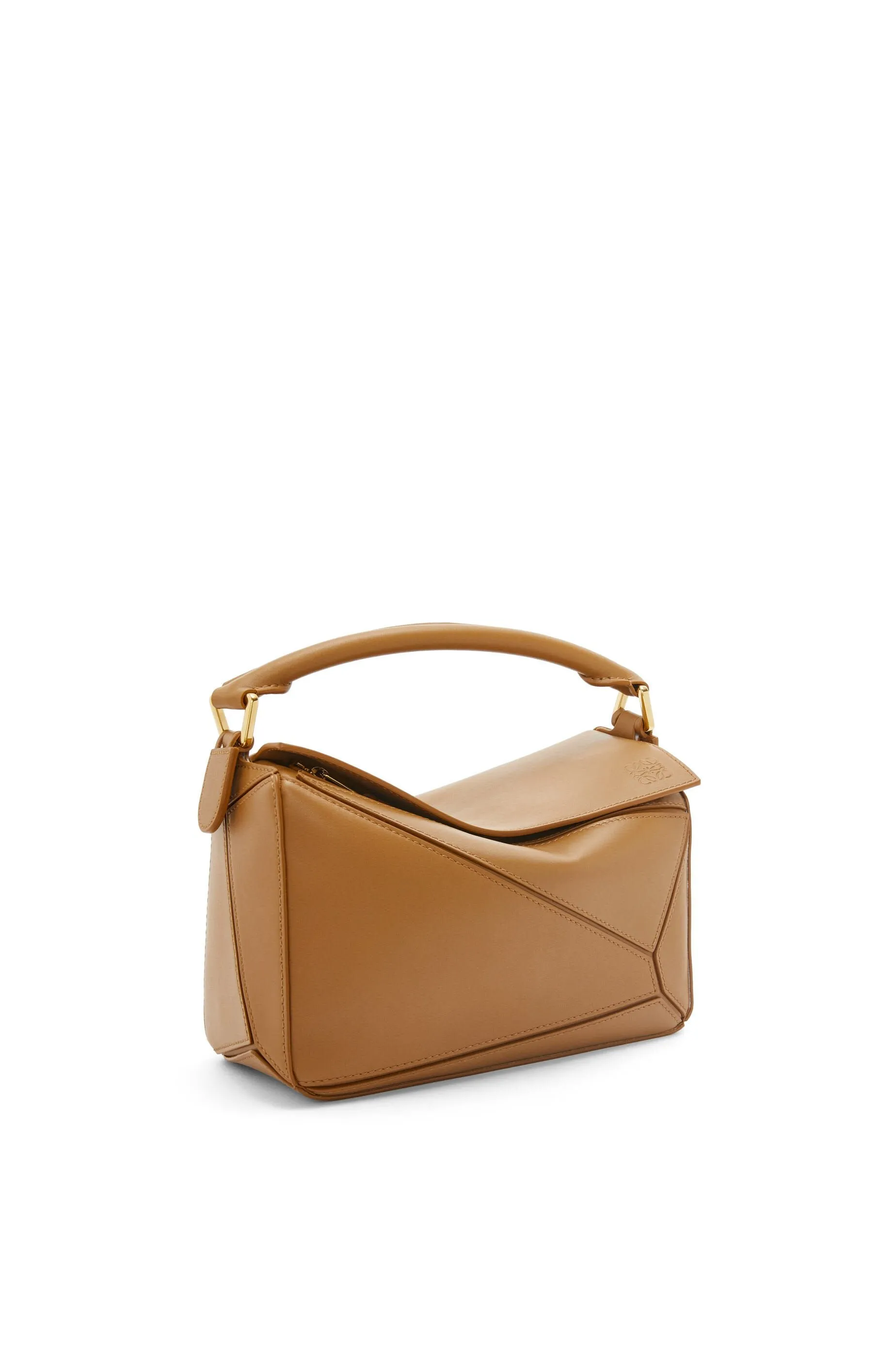 LOEWE SMALL PUZZLE BAG OAK WITH STRAP