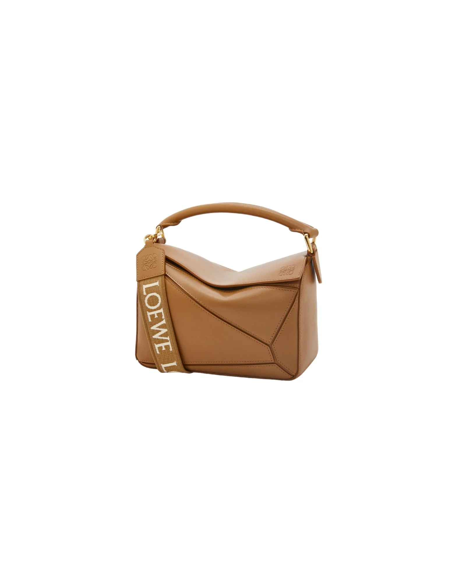 LOEWE SMALL PUZZLE BAG OAK WITH STRAP