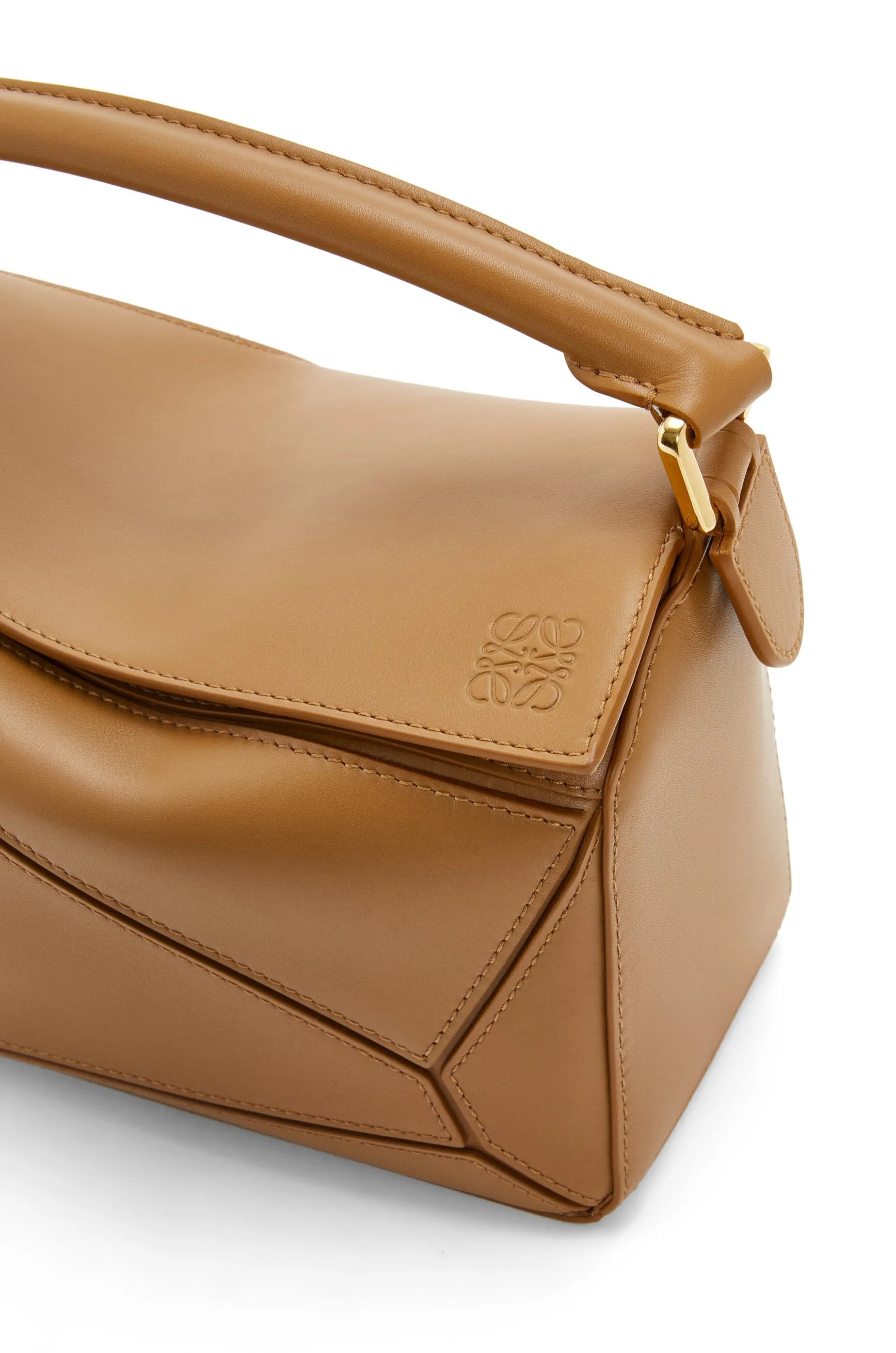 LOEWE SMALL PUZZLE BAG OAK WITH STRAP