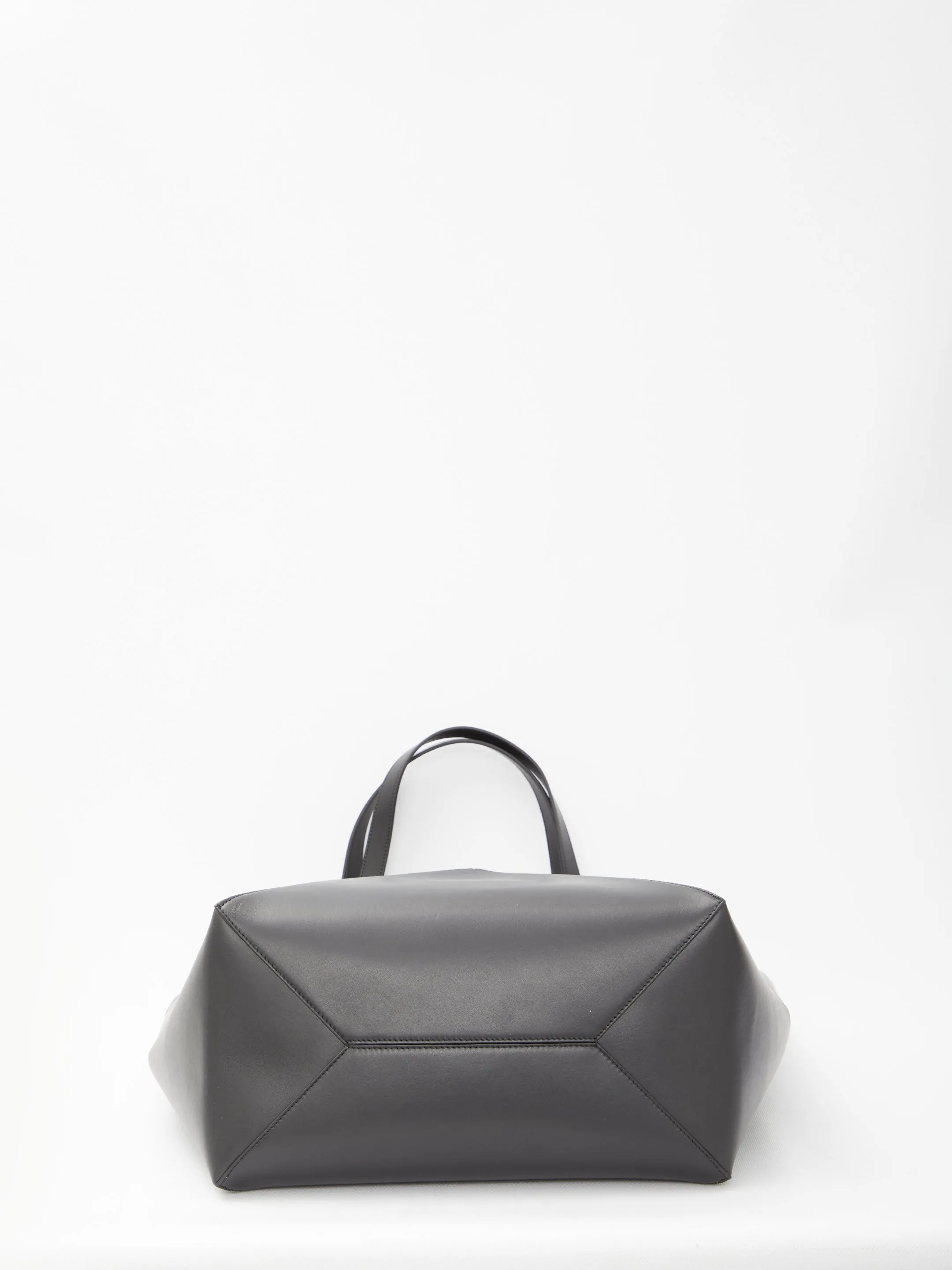 Loewe XL Puzzle Fold Tote Bag in Shiny Black Leather