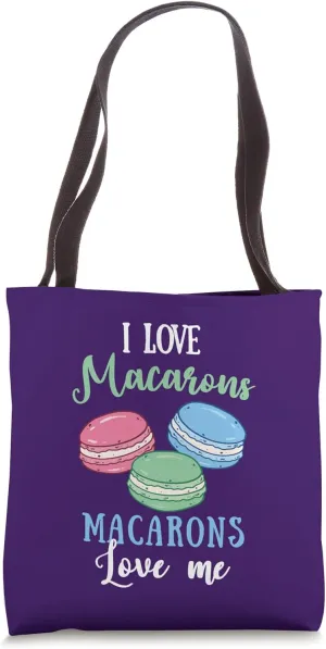Macaron Dessert French Pastry Macaron Bakery Patisserie Tote Bag
