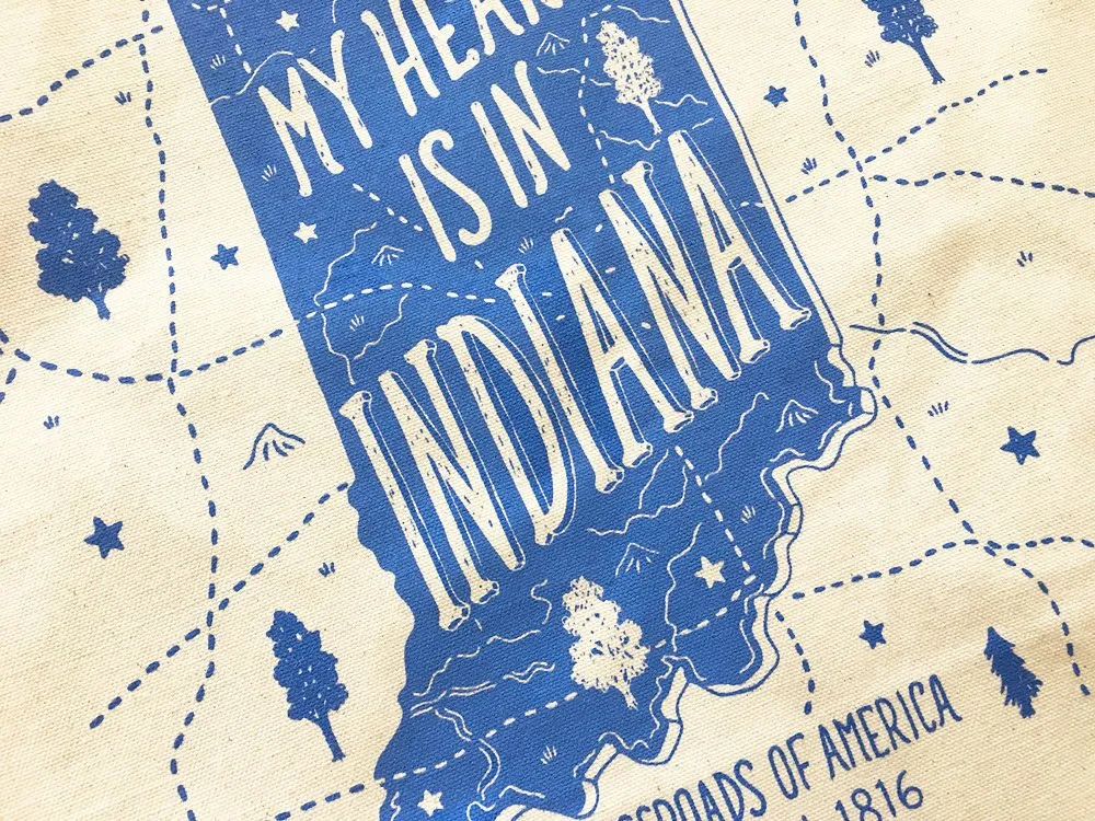 My Heart is in Indiana, Tote Bag
