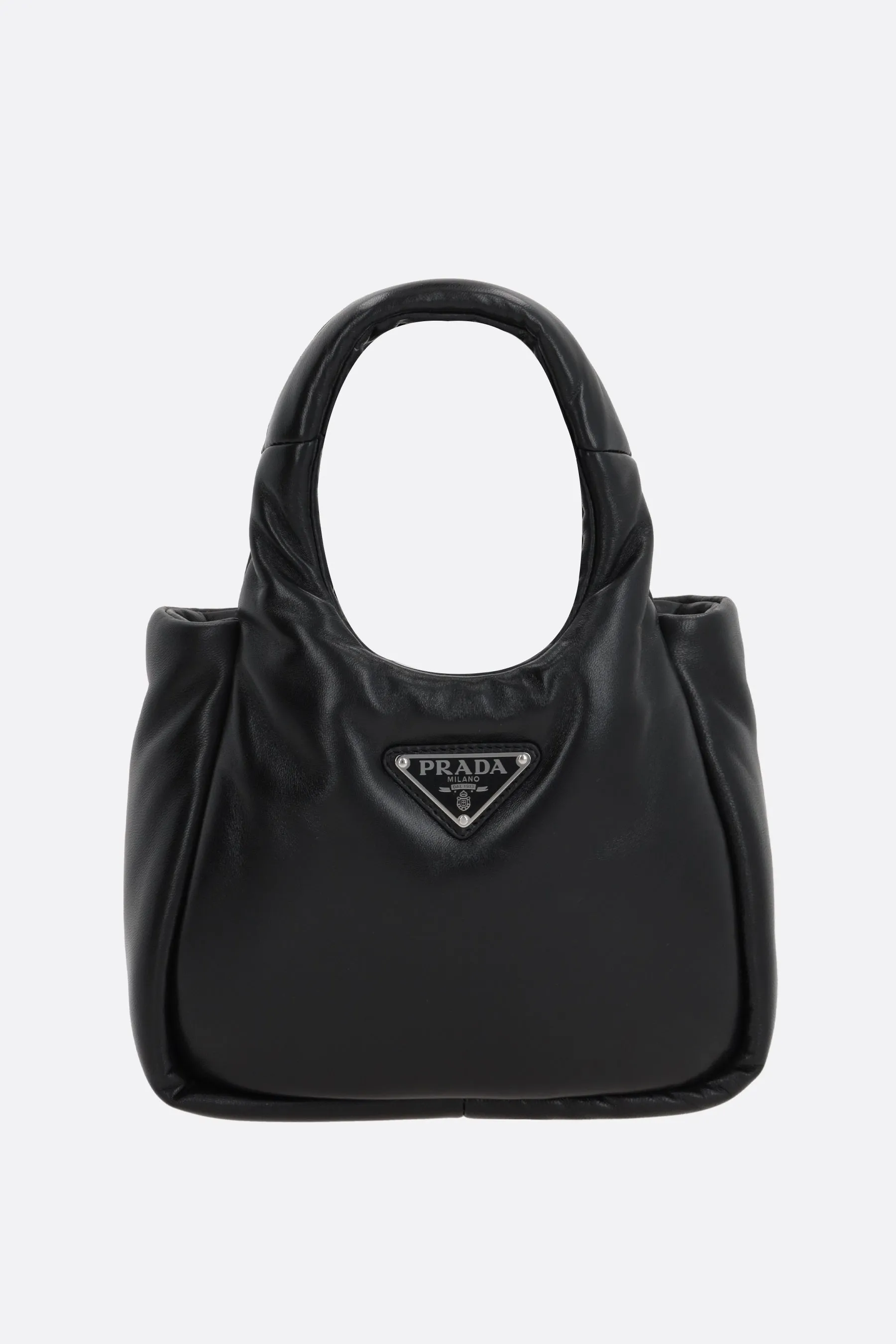 Padded Quilted Nappa Leather Handbag