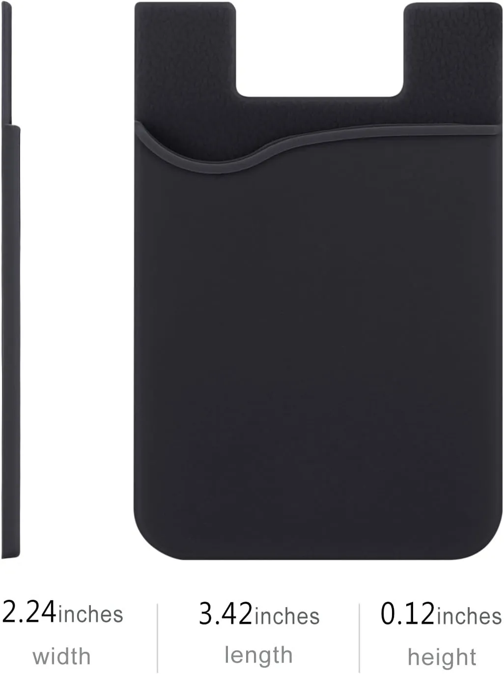 Pofesun Adhesive Phone Card Holder, 3 Pack Silicone Stick-on Wallet ID/Credit Card Holder Pouch Sleeve Self Adhesive Sticker Case for iPhone 16 15 14 13 12 Pro Max,iPad,Samsung Galaxy,Tablet