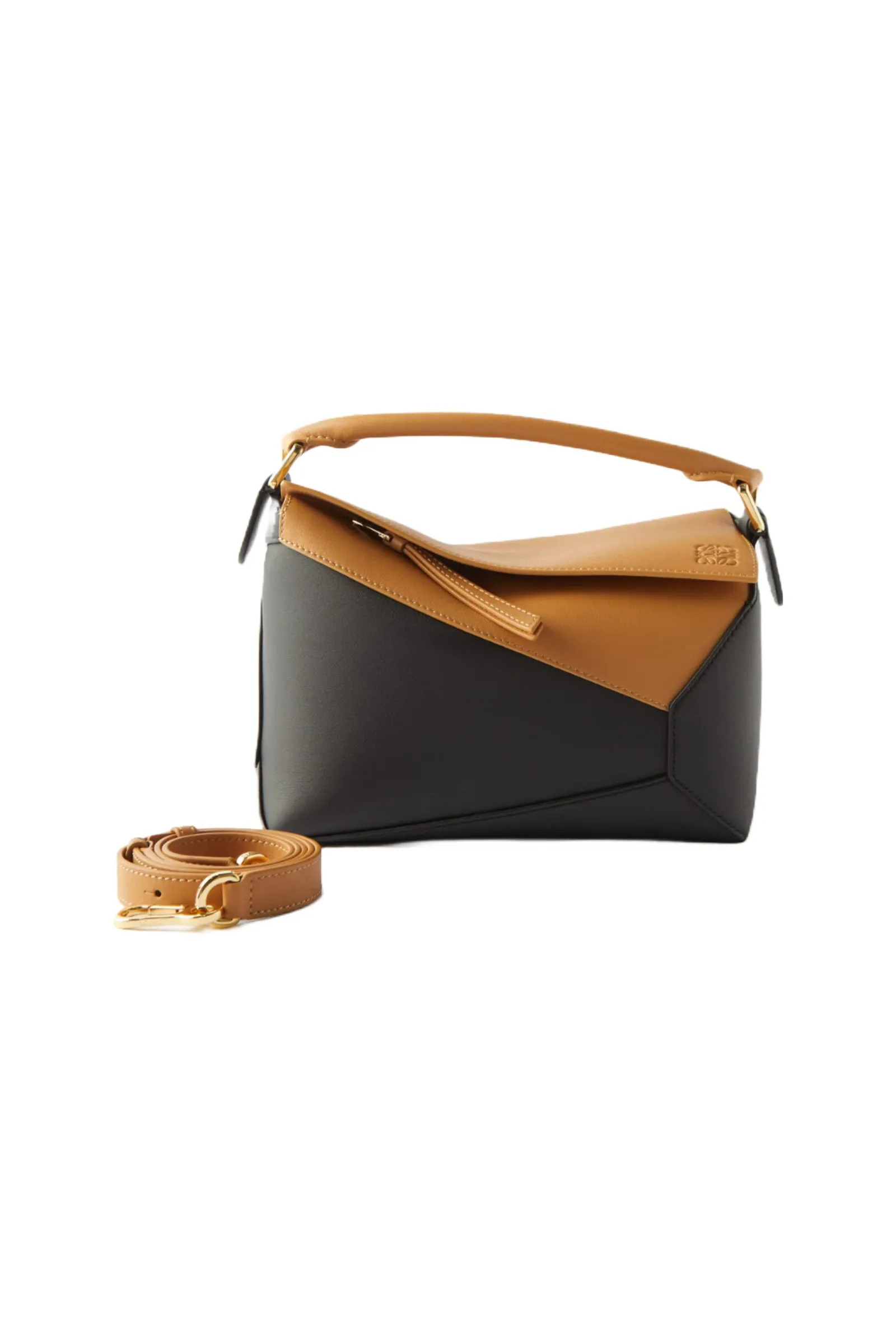 Puzzle Edge Small Leather Cross-body Bag