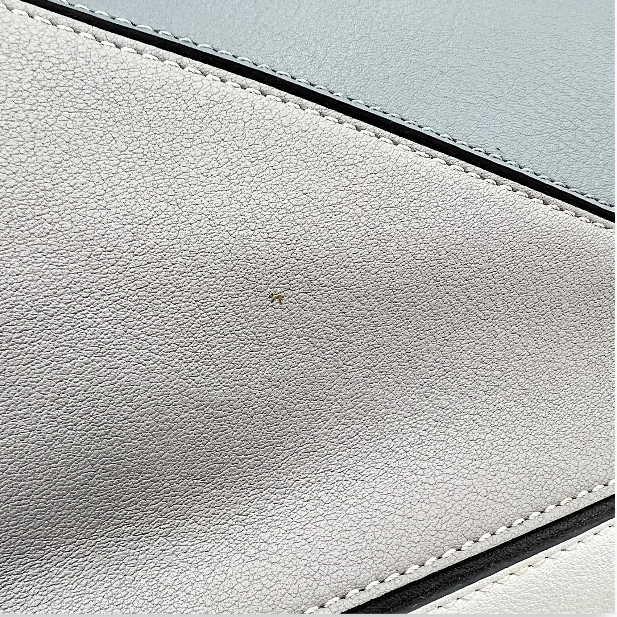 Puzzle Top Handle Bag Medium Grey in Calfskin, Gold hardware