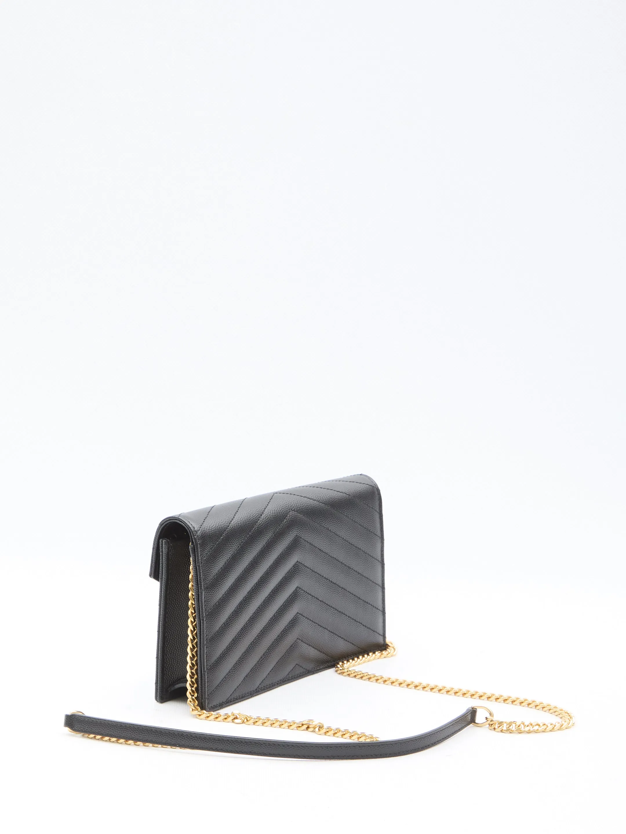 Saint Laurent Envelope Cassandre Chain Wallet