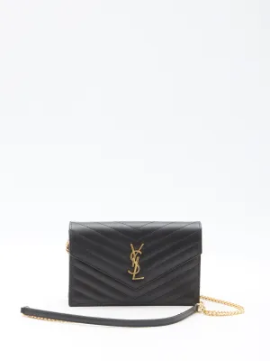 Saint Laurent Envelope Cassandre Chain Wallet
