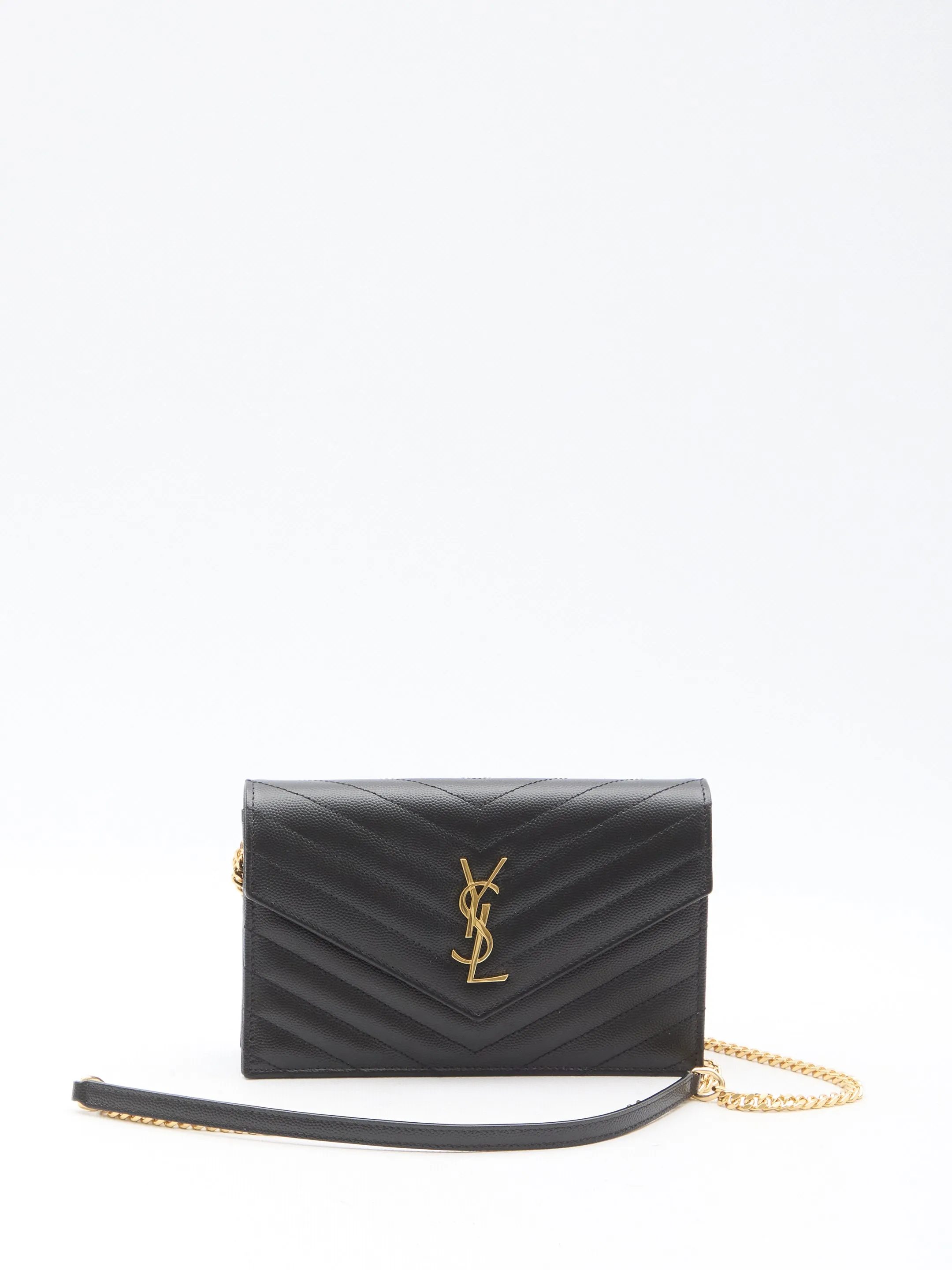 Saint Laurent Envelope Cassandre Chain Wallet