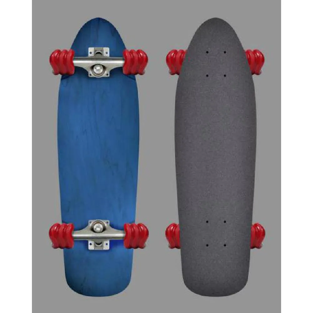 Shiver Guppy Blue Cruiser Longboard - 27" With Shark Wheels