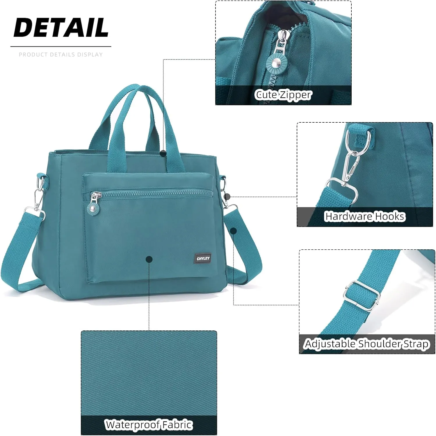 Small Tote Bag for Women,Canvas Crossbody Bags Shoulder Bag With Zipper,Satchel Purse Work Handbag