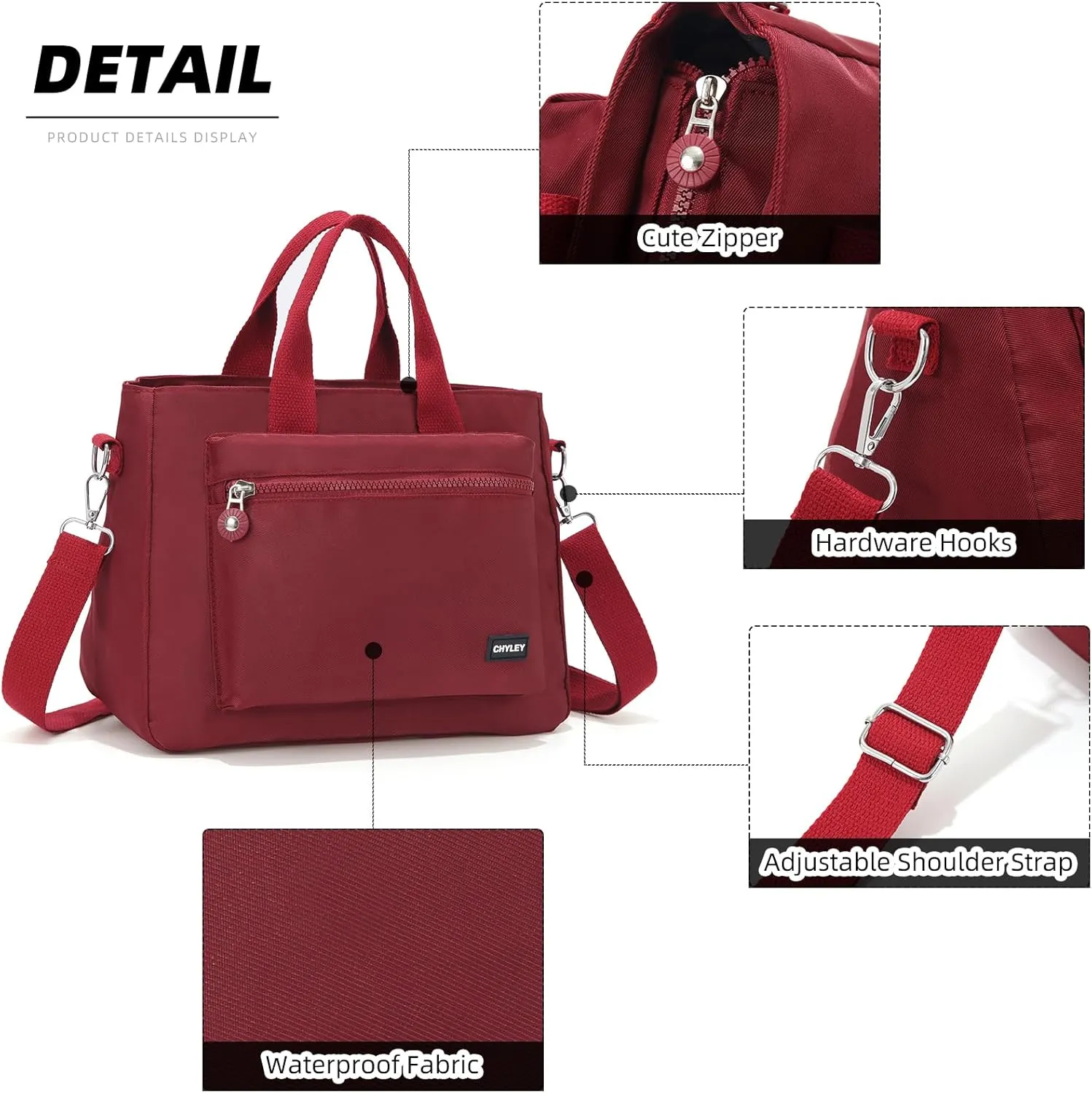Small Tote Bag for Women,Canvas Crossbody Bags Shoulder Bag With Zipper,Satchel Purse Work Handbag