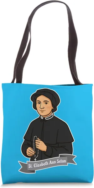 St Elizabeth Ann Seton Catholic Convert Patron Saint Widows Tote Bag