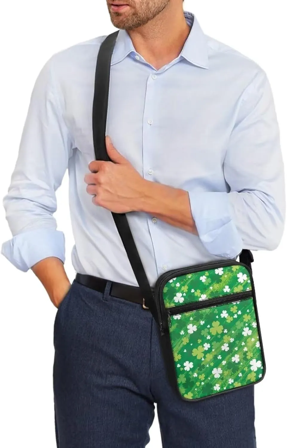TODIYADDU Messenger Bag for Women Men Mini Shoulder Bag with Adjustable Straps Trendy Crossbody Sling Bag for Cell Phone Keys