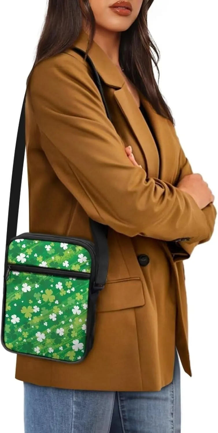 TODIYADDU Messenger Bag for Women Men Mini Shoulder Bag with Adjustable Straps Trendy Crossbody Sling Bag for Cell Phone Keys